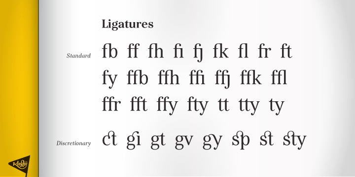 Пример шрифта Kostic Serif Italic